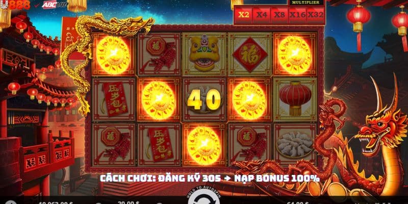Quy trình Tết U888VIP: nhận 50k + 10 lượt slot Tết, nạp 1tr được 2.5tr
